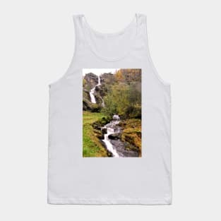 Waterfall Flamsdalen Valley Flam Norway Scandinavia Tank Top